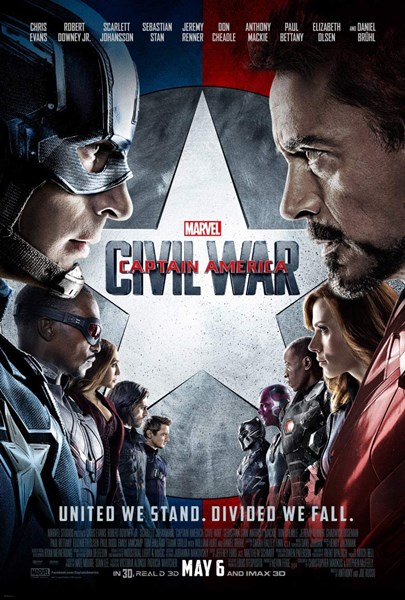 Captain America Civil War movie cover