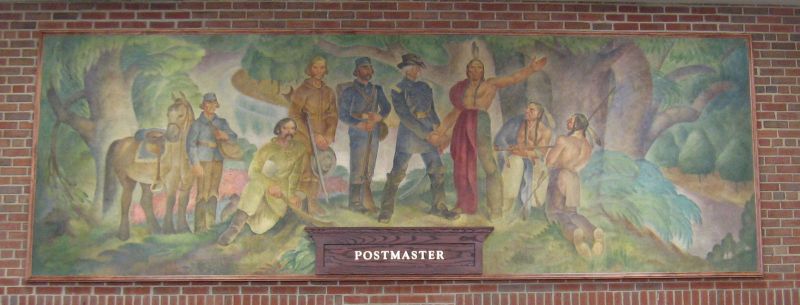 Post office mural "Indians Cede the Land"