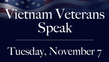 Vietnam Veterans Speak program ad